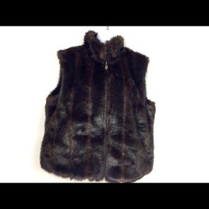 Isabella’s Journey faux fur/suede reversible vest